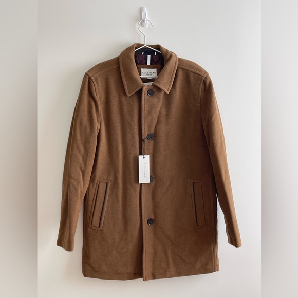 Cole Hahn Signature Men’s Camel Coat - Picture 1 of 3